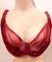 POUR MOI WINE VIVA LONGLINE U/WIRED PLUNGE BRA SIZE 30J CUP BNWT