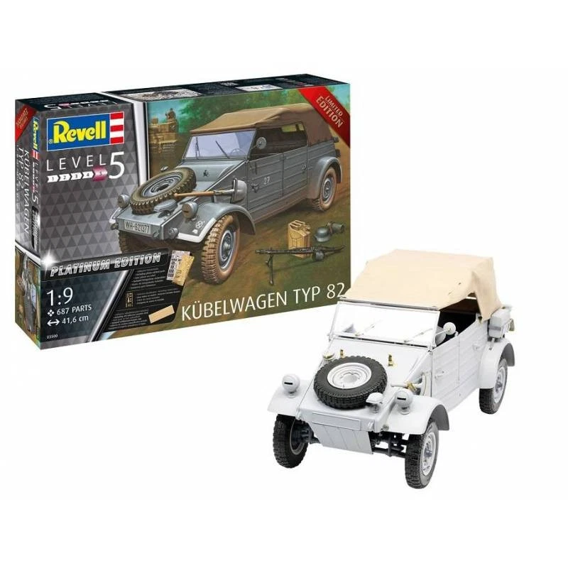 Modello Auto Kübelwagen Typ 82 Platinum Edition Revell 05300 1/9 - Immagine 2 di 4