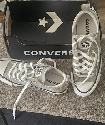 Converse CTAS Madison OX Barely Grey/White/Black Women's Comfort Sneakers/Metall