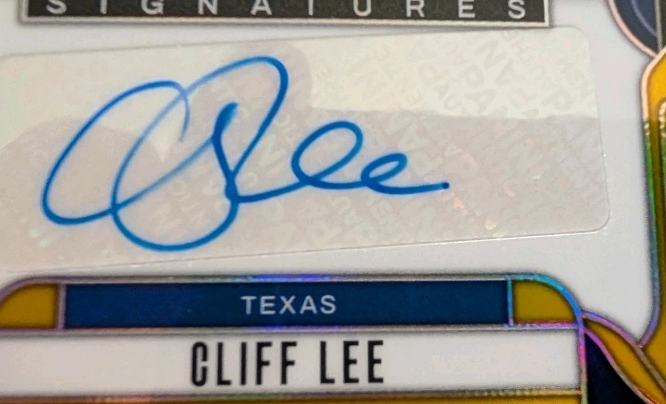 Cliff Lee Auto/10 2025 Panini Prizm Gold Sensational Signatures SS-CL Tedas Foto 4 de 4
