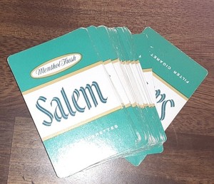 Salem cigarettes playing cards