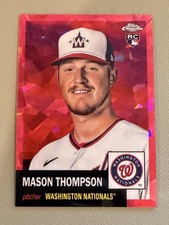 2022 Topps Chrome Platinum Mason Thompson Rookie Fuchsia Atomic /100 Nats