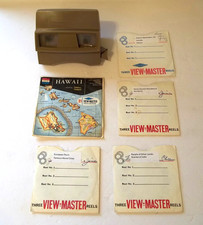 Vintage View-Master Sawyers Viewer 12 Reels Hawaii And More