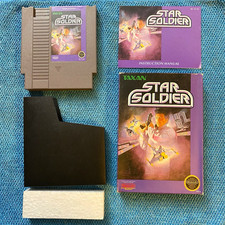 Star Soldier NES Nintendo 1989 Taxan CIB Complete Clean Cartridge Round Seal