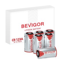 CR123A 3V Lithium Batteries 6 Pack,1500mAh Photo Battery, 3 Volt 123 Battery ...