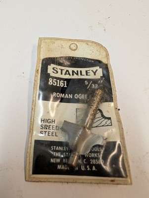 Stanley 85161 Roman Ogee Router Bit High Speed Steel