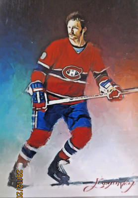 Larry Robinson Art Card Limited 22/50 Edward Vela Signed (Montreal Canadiens)