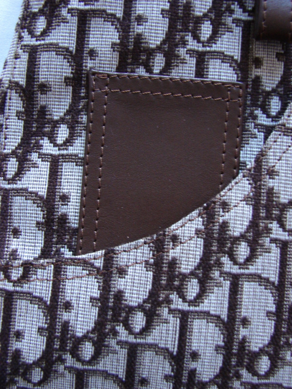 Vintage Christian Dior Oblique Trotter Jacquard Leather Top Handle Bag 70s 80s image 4