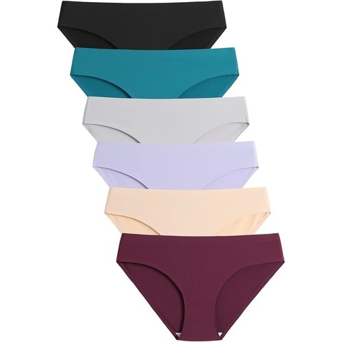 Caterlove Damen nahtlose Unterwäsche unsichtbar Stretch Bikini Hipster Höschen SM