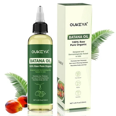 OUKEYA Batana Oil 120ml Hair Growth 100% Pure & Natural - Promotes Hair Regrowth