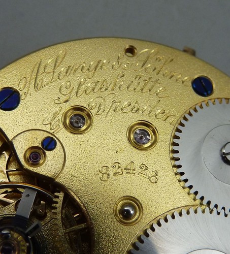 BGZZ A LANG SÖHNE Dresden 82426 Taschenuhr Ersatz Uhrwerk TOP Ø 44mm movement - Bild 6 von 11