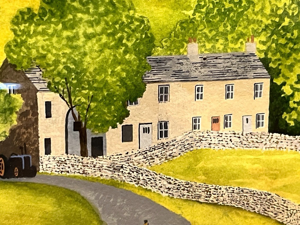 Original Yorkshire Landscape Painting Yockenthwaite C A Townley 1990 image 9