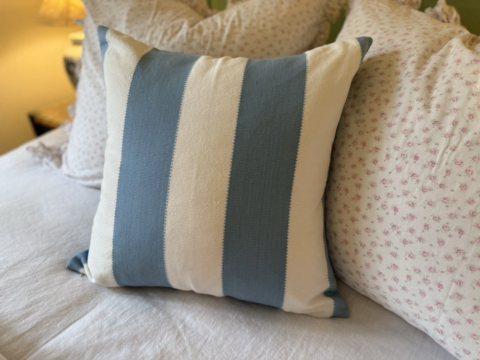 PAIR of Rachel Ashwell Shabby Chic Couture Wedgewood Throw Pillow Covers