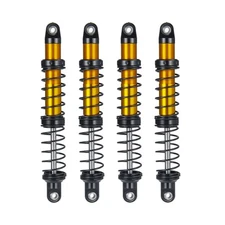 4 PCS 100mm Aluminum Alloy RC Shock Absorber for Axial Scx10 90046 D90 Trx4