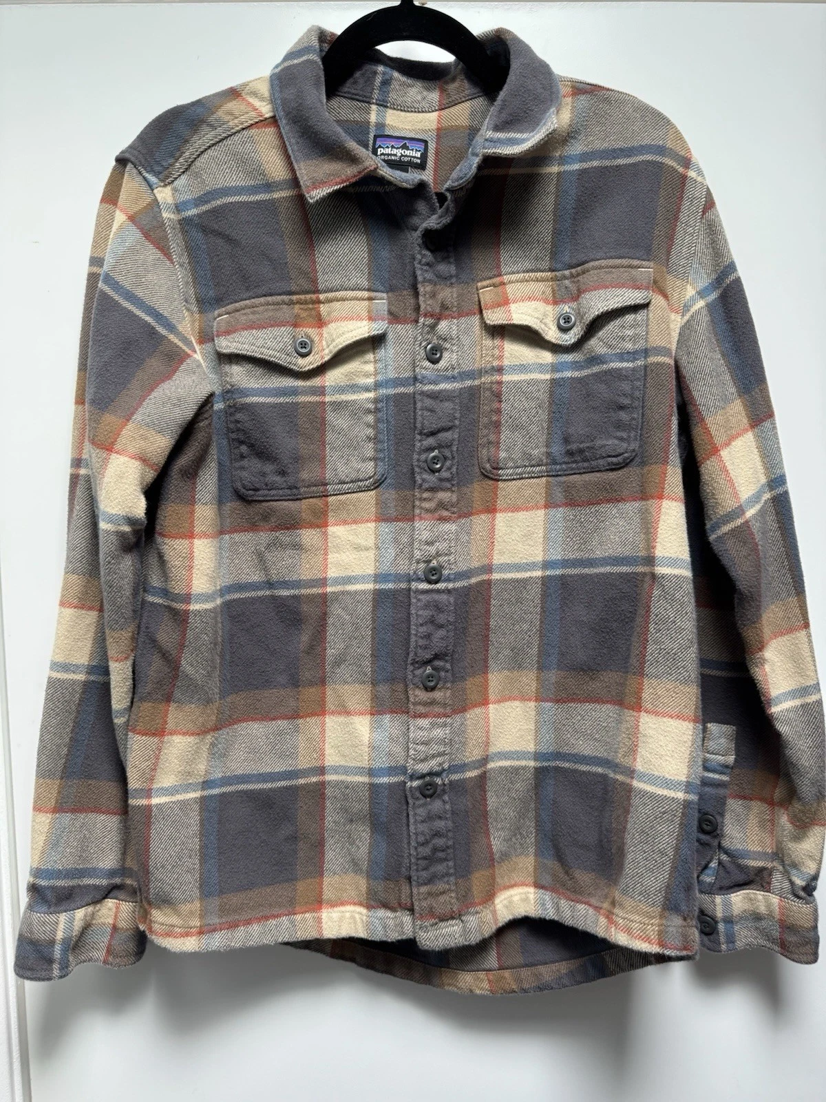 Patagonia Men's Organic Cotton Flannel Plaid Long Sleeve Shirt - Size Medium