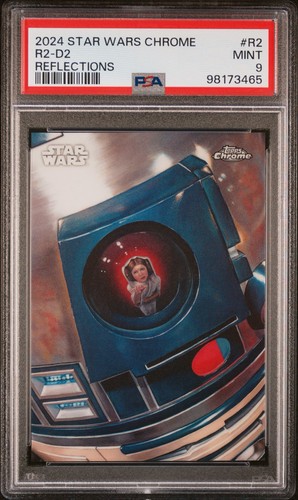 2024 Topps Chrome Star Wars R2-D2 / Princess Leia Reflections #R2 PSA 9
