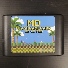 MD Flash Master ED V3 Sega Genesis Mega Drive Flash Cart - Black - Fast Ship!!