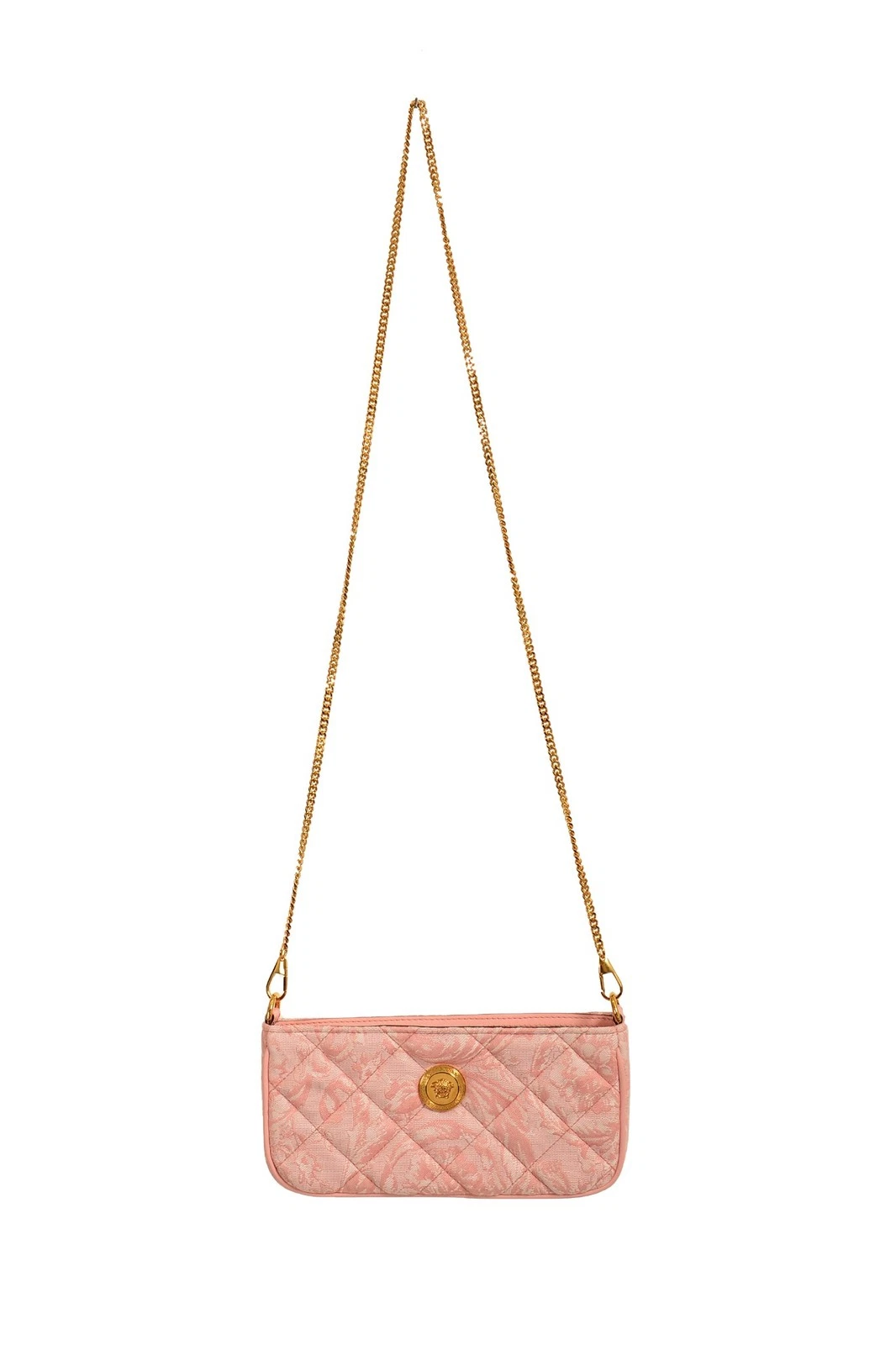 Versace — Versace Women's Jacquard Barocco Gold Medusa Quilted Mini Handbag Shoulder Bag