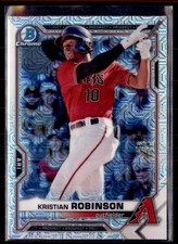 2021 Bowman Chrome Prospects Mojo Kristian Robinson Diamondbacks BCP-136