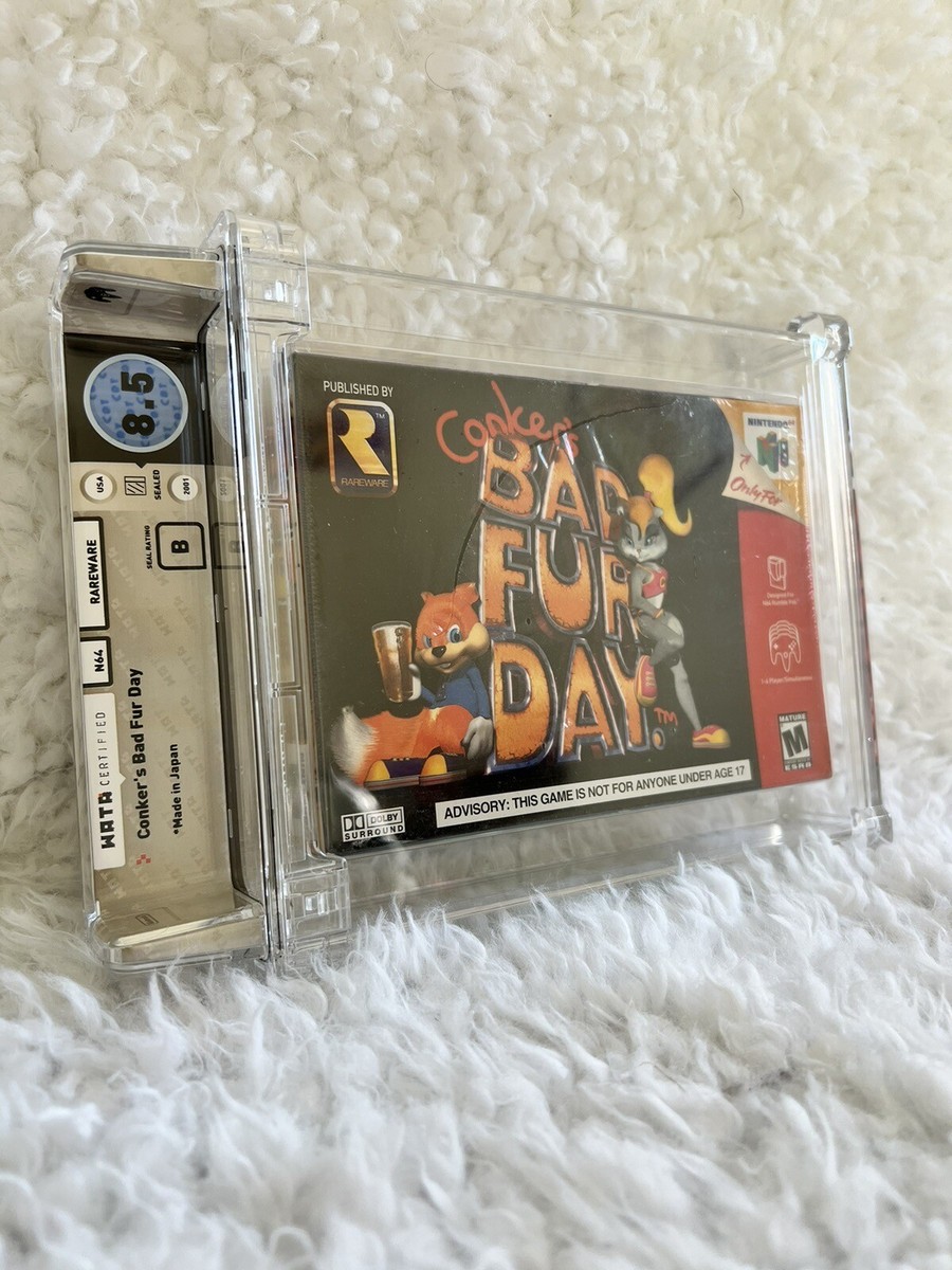 Conker's Bad Fur Day Nintendo 64 N64 Factory Sealed WATA