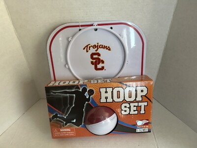 Patch Products USC Trojans Toy Basketball Hoop & Basketball Set NWWT