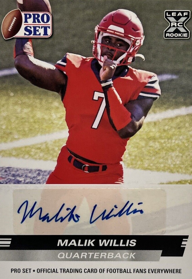 2022 Leaf Pro Set Draft Malik Willis #PSA-MW4 - 1 of 2