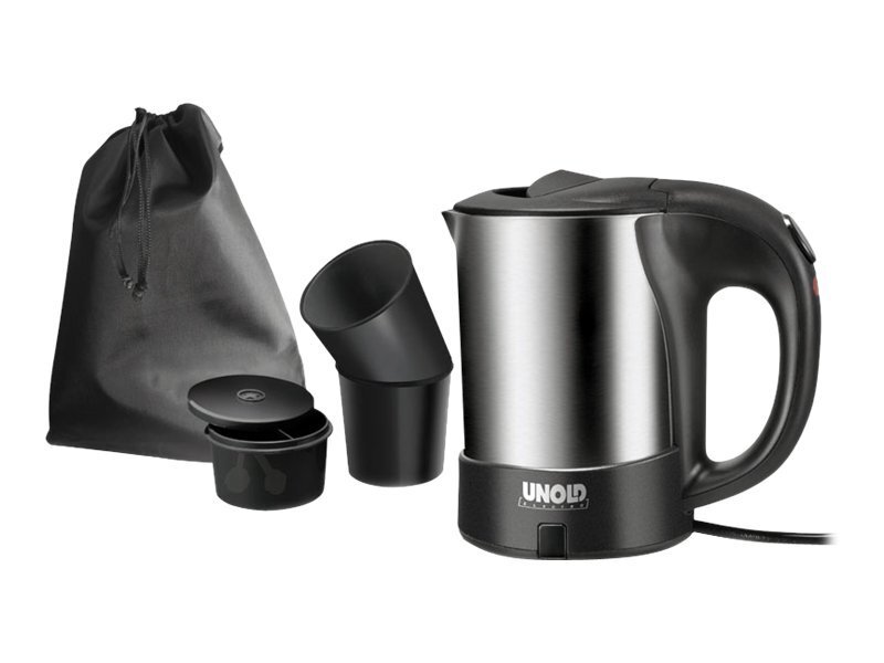 UNOLD 18575 Kettle 0.5 litres 1 kW stainless steel/black 1 kW 18575