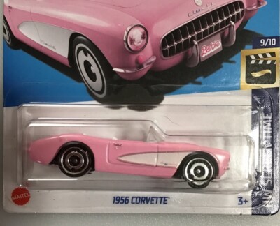 Hot Wheels - 1956 Corvette - HW Screen Time 9/10 - HKK87 - Short Card - Barbie The Movie - Mattel 2023