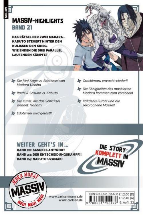 Thumbnail - Masashi Kishimoto / Naruto Massiv 21 / 9783551795472