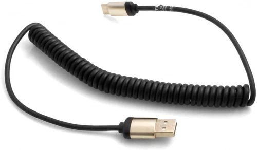 USB Typ C 3.1 (Male) zu USB A 2.0. (Male) Kabel 50-100 cm Dehnbares Spiralkabel
