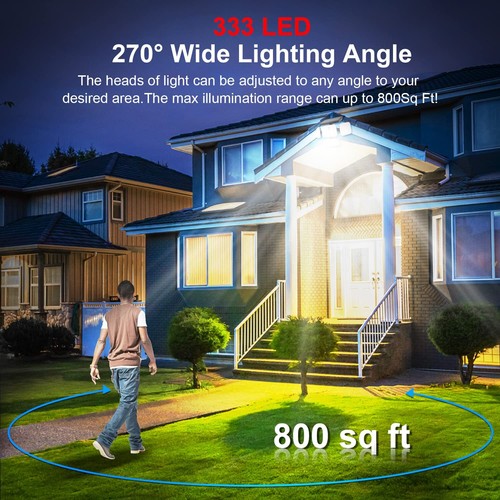 Solar LED Lights Outdoor Waterproof Motion Sensor Security Garden Road Wall Lamp - Picture 4 of 15