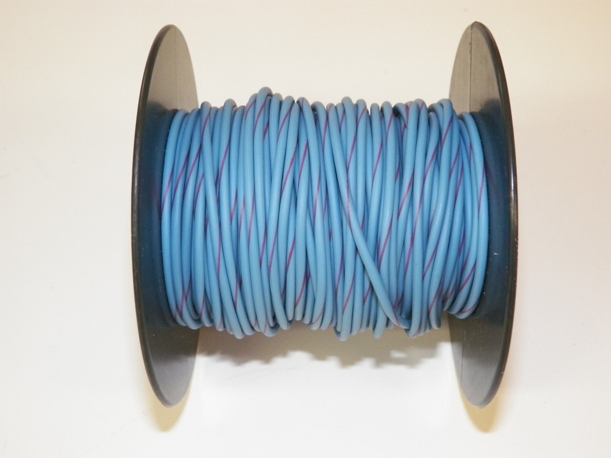100 Ft Spool 16 Gauge GXL Wire – White/Red Stripe | High Temp Automotive Copper – USA Made