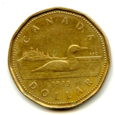 🇨🇦 Canadian $1 One Dollar Common Loonie Coin, 1989 | eBay