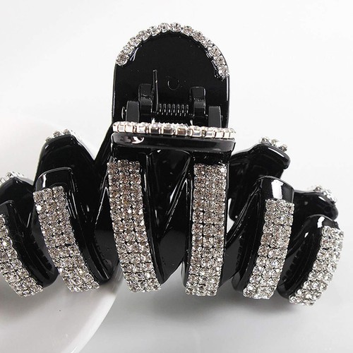 Large Rhinestone Hair Clips Crystal Jaw Clips Hairpin for Women Thick Hair - Picture 4 of 6