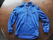 Under Armour Pullover Half Zip Blue S Fleece Lined