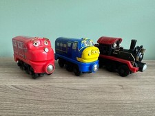 Chuggington Wooden Railway Train Engines LOT of 3 Wilson Brewster Pete