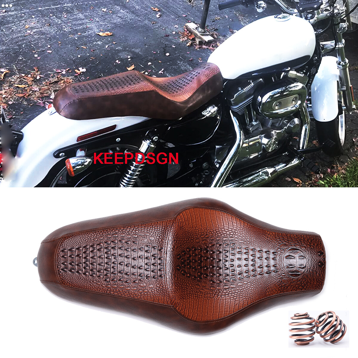 HARLEY-DAVIDSON シート ダークブラウン HARLEY-DAVIDSON シート
