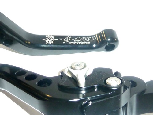 MV AGUSTA Dragster 800 RR 2014-16 SHORT BLACK BRAKE CLUTCH LEVERS ROAD RACE S6ZB - Picture 6 of 9