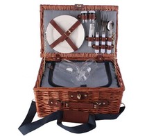 Picknickkorb Picknickkoffer Picknickset Weide...