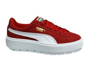 puma rouge plateforme