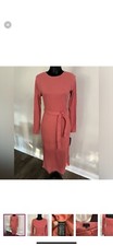 NWT Who What Wear Women’s Long Sleeve Desert Sand Midi Dress S