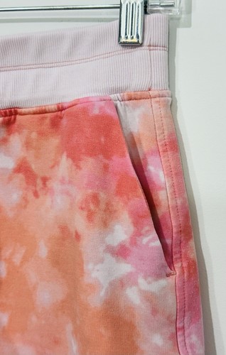 Athleta Balance Printed Shorts Womens XS Cotton Peach Pink Pockets Drawstring - 第 3/10 張圖片
