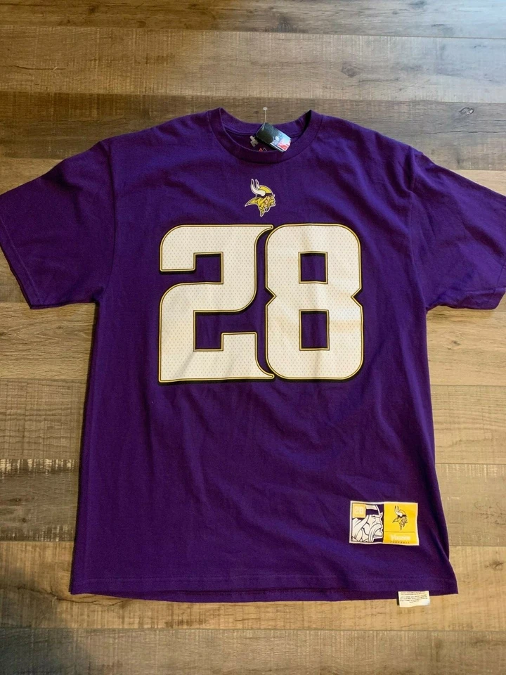 Camisa Jersey Adrian Peterson Minnesota Vikings #28 Talla XL NUEVA CON ETIQUETA MAJESTUOSA Foto 2 de 4