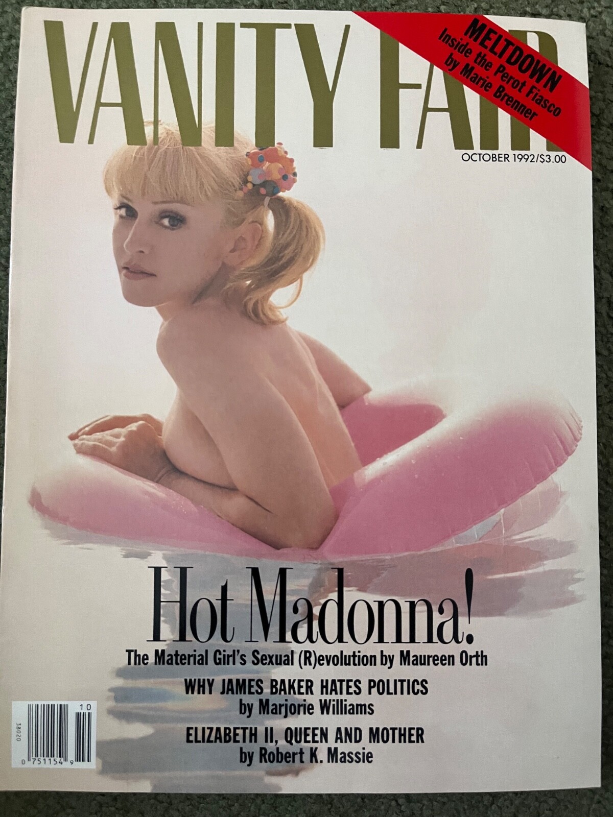 VANITY FAIR Oct 1992  MADONNA Cover
