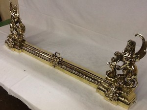 French Brass Fireplace Fender Jw005 Ebay