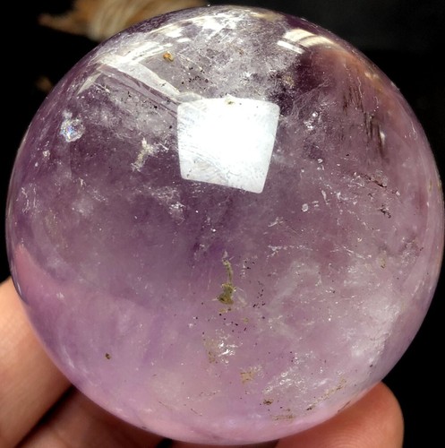 242g 55mm Super Seven Skeletal Amethyst Quartz Crystal BALL HEALING q994 - Picture 5 of 10