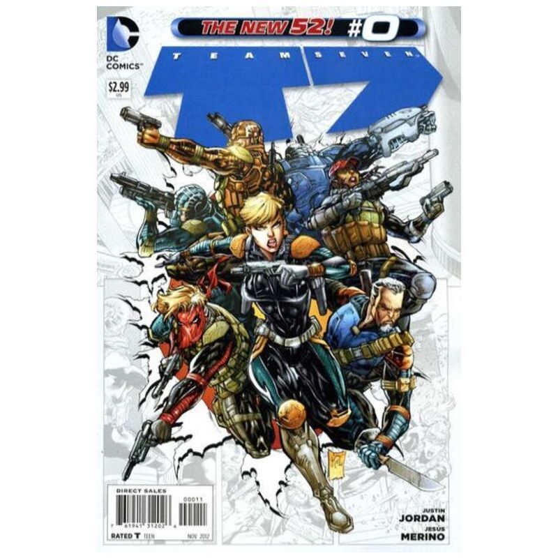 Team 7 (2012 series) #0 in Near Mint minus condition. DC comics [a"