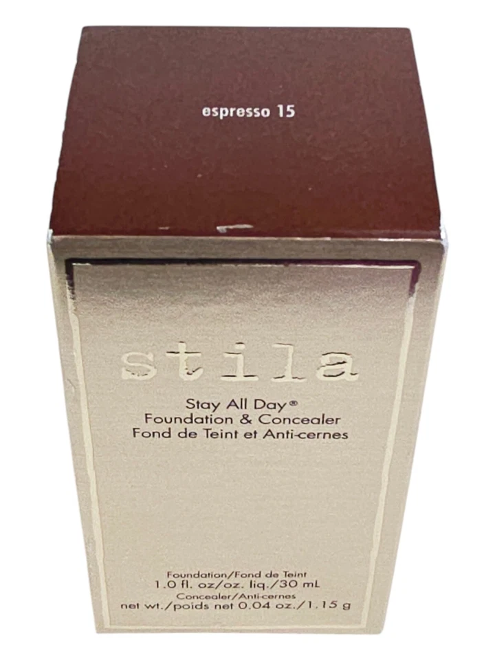 Stila Stay All Day Foundation & Concealer Brand New In Box #15 Espresso  - Image 3 of 4
