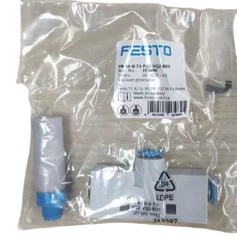 Festo-VN-10-H-T3-PQ2-VQ2-RO1 Vacuum Generator New In Box Fast Delivery