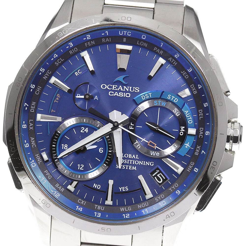 CASIO Oceanus OCW-G1000-2AJF blue Dial Solar Powered Radio Men&